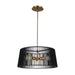 Linara Three Light Pendant in Black