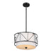 Birkleigh Three Light Pendant/Semi Flush in Black