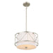 Birkleigh Three Light Pendant/Semi Flush in Satin Nickel