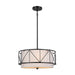 Birkleigh Three Light Pendant/Semi Flush in Black