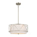 Birkleigh Three Light Pendant/Semi Flush in Satin Nickel