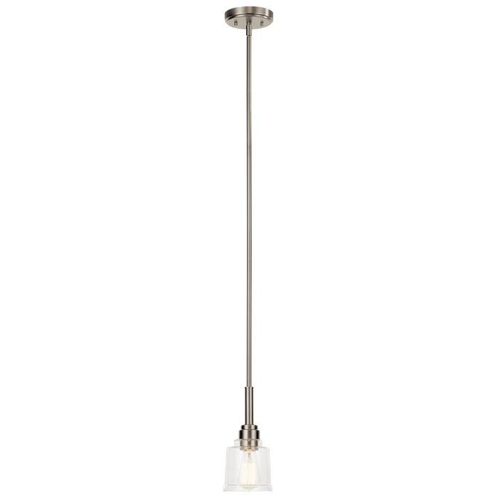 Aivian One Light Mini Pendant in Nickel Textured