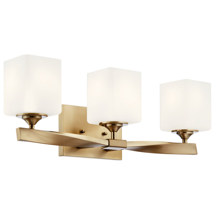 Marette Three Light Bath in Champagne Bronze