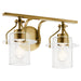 Everett Two Light Bath in Brushed Brass