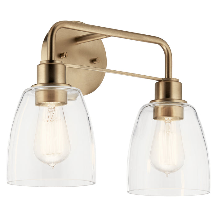 Meller Two Light Bath in Champagne Bronze