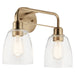 Meller Two Light Bath in Champagne Bronze