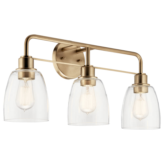 Meller Three Light Bath in Champagne Bronze