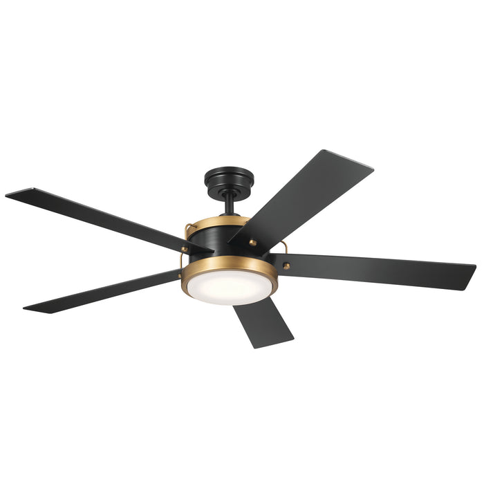 Salvo 56``Ceiling Fan in Satin Black