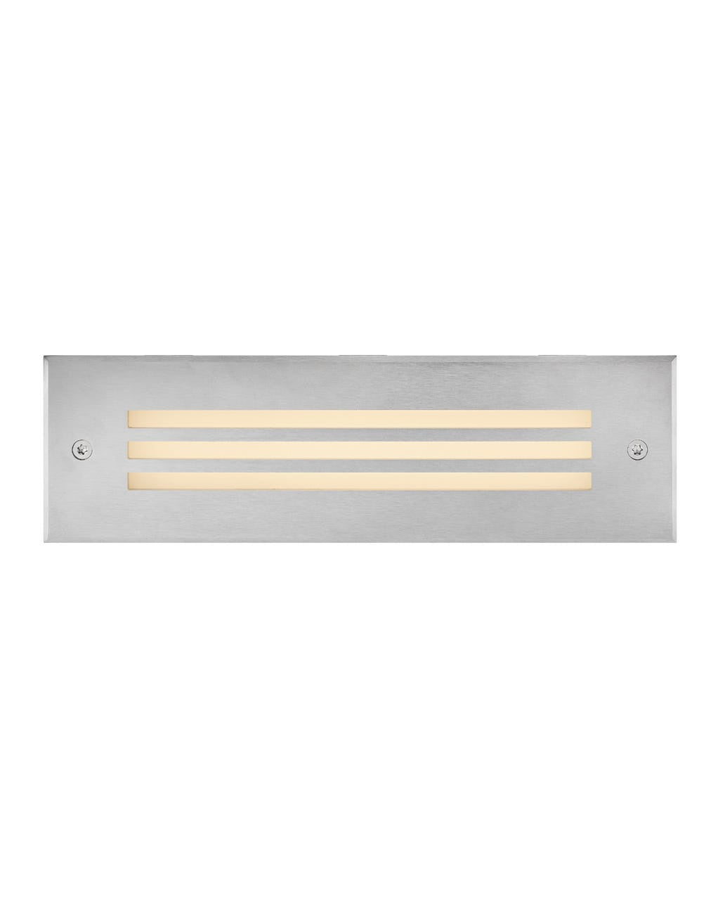 Dash Louvered LED Brick Light in Stainless Steel