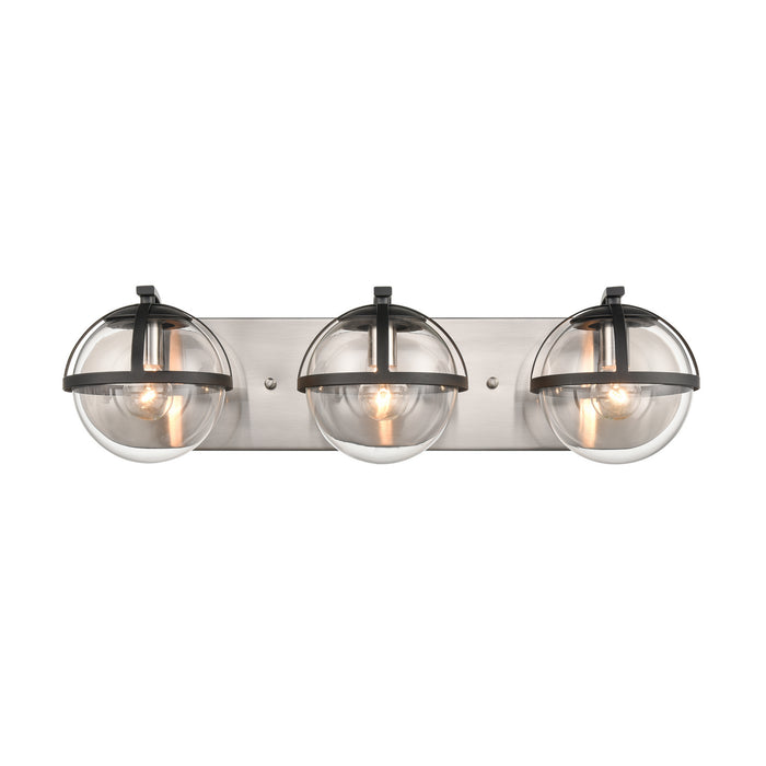 Davenay Three Light Vanity in Satin Nickel