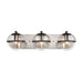 Davenay Three Light Vanity in Satin Nickel