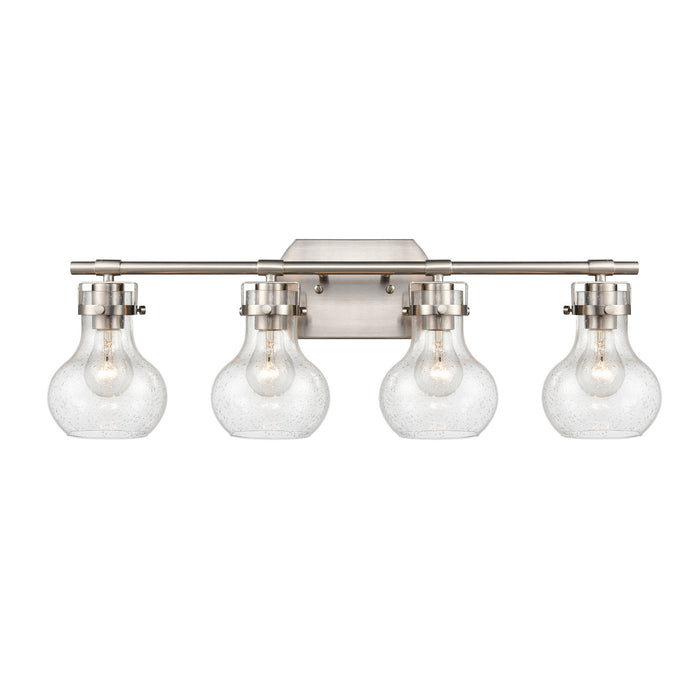 Salamanca Four Light Vanity in Satin Nickel