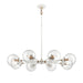 Boudreaux Eight Light Chandelier in Matte White