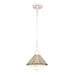 Cape May One Light Mini Pendant in White Coral