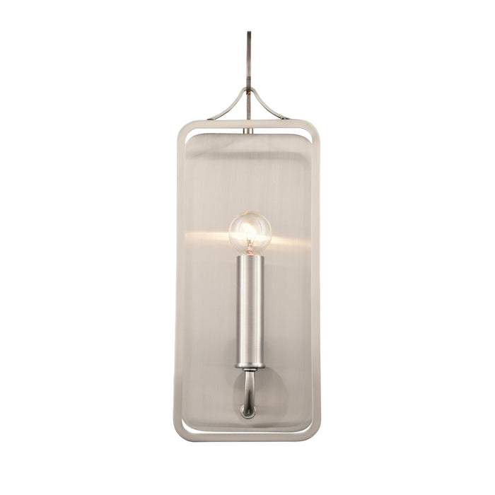 Merge One Light Wall Sconce in Satin Nickel