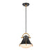 Urbanite One Light Mini Pendant in Matte Black