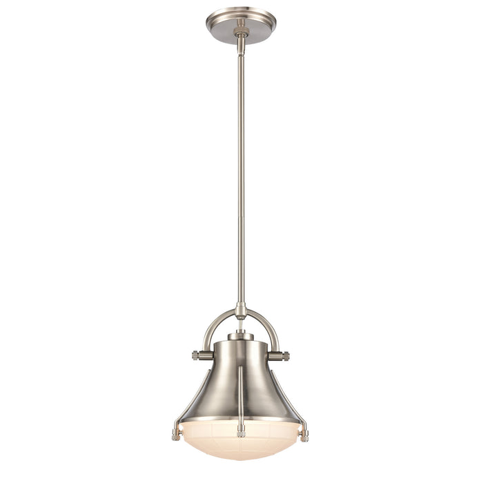 Urbanite One Light Mini Pendant in Satin Nickel