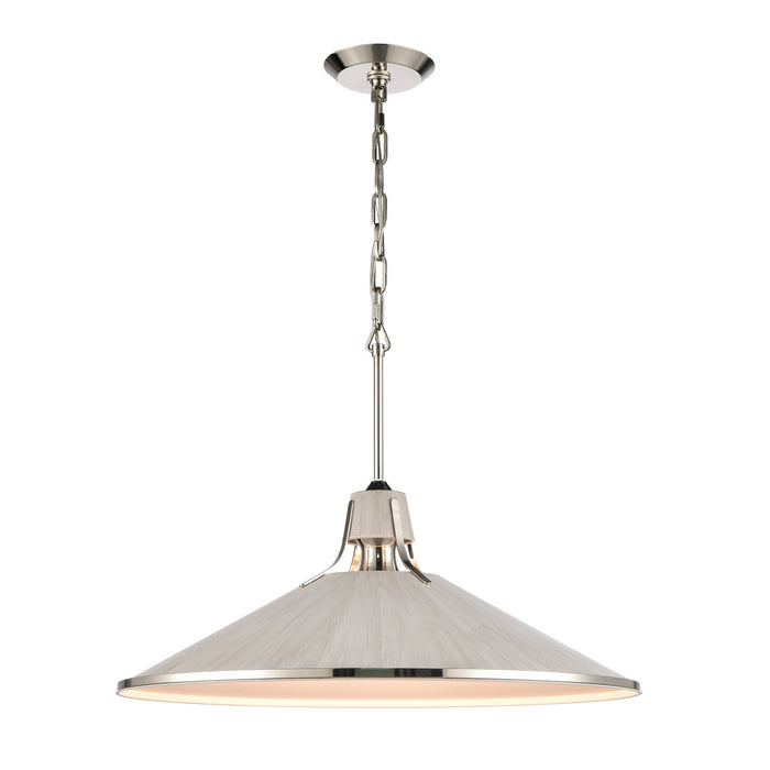 Danique One Light Pendant in Sunbleached Oak