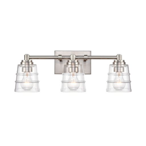 Pulsate Three Light Vanity in Satin Nickel