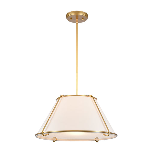 Regalia One Light Pendant in Natural Antique Brass