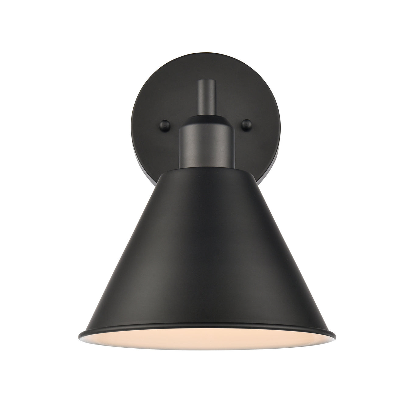 Abbington One Light Vanity in Matte Black