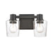 Celia Two Light Vanity in Matte Black