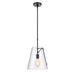 Trustle One Light Pendant in Matte Black