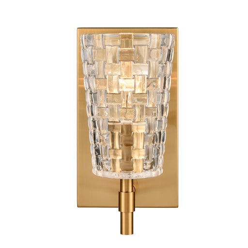 Lightweave One Light Vanity in Satin Brass