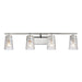 Lightweave Four Light Vanity in Polished Nickel