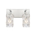 Formade Crystal Two Light Vanity in Polished Chrome