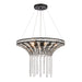 Fantania Six Light Chandelier in Matte Black