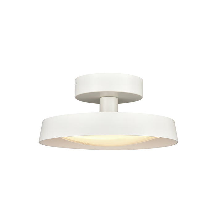 Nancy LED Semi Flush Mount in Matte White