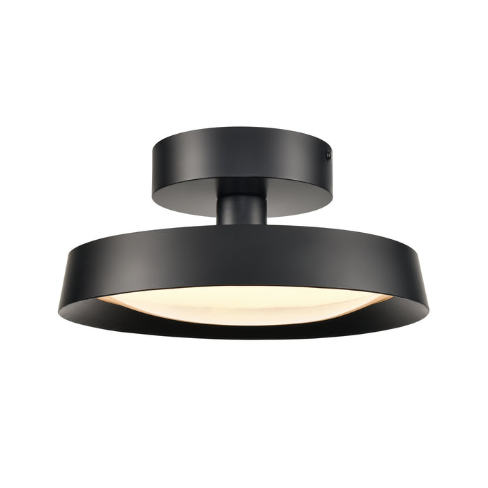 Nancy LED Semi Flush Mount in Matte Black