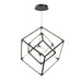 Cube Squared LED Pendant in Matte Black