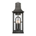 Triumph Three Light Outdoor Wall Sconce in Textured Black