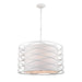 Hillcrest Four Light Pendant in Dry White