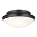 Bretta Three Light Flush Mount in Black