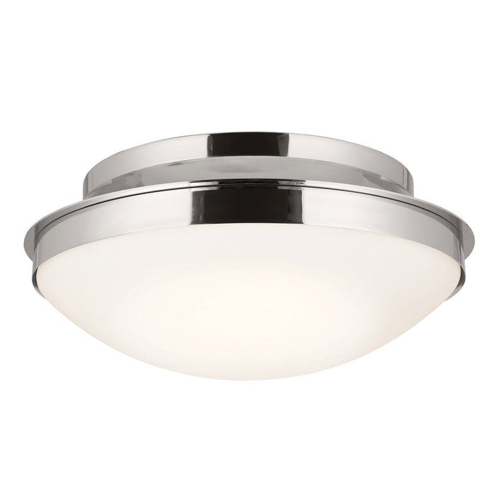 Bretta Three Light Flush Mount in Polished Nickel