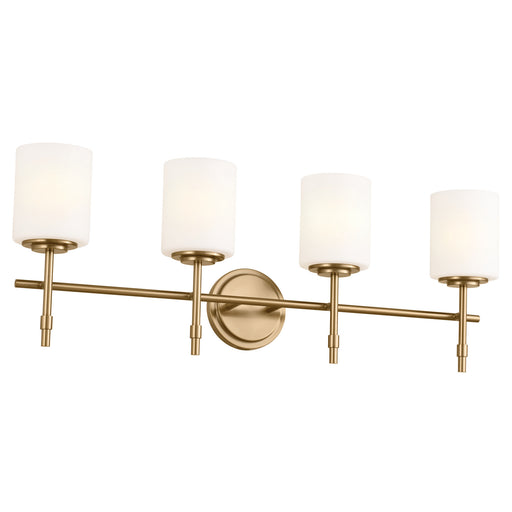 Ali Four Light Bath in Brushed Natural Brass