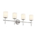 Ali Four Light Bath in Polished Nickel