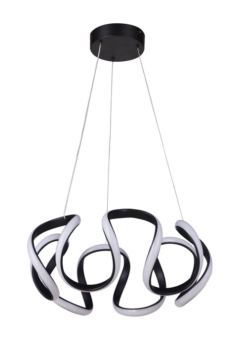 Pulse LED Pendant in Flat Black