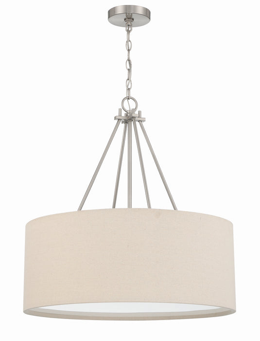 Duke Three Light Pendant in Brushed Polished Nickel