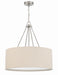 Duke Three Light Pendant in Brushed Polished Nickel