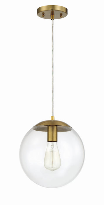 Gaze One Light Pendant in Satin Brass