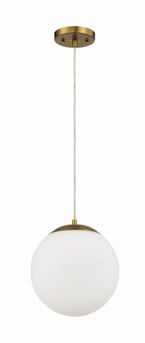 Gaze One Light Pendant in Satin Brass