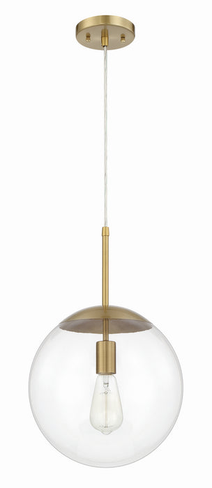 Gaze One Light Pendant in Satin Brass