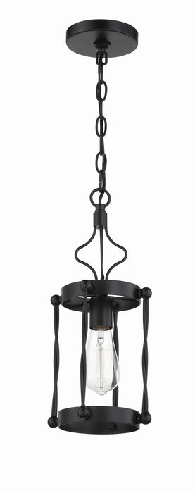 Jolenne One Light Mini Pendant in Flat Black