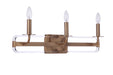 Graclyn Three Light Vanity in Satin Brass