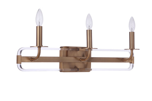 Graclyn Three Light Vanity in Satin Brass