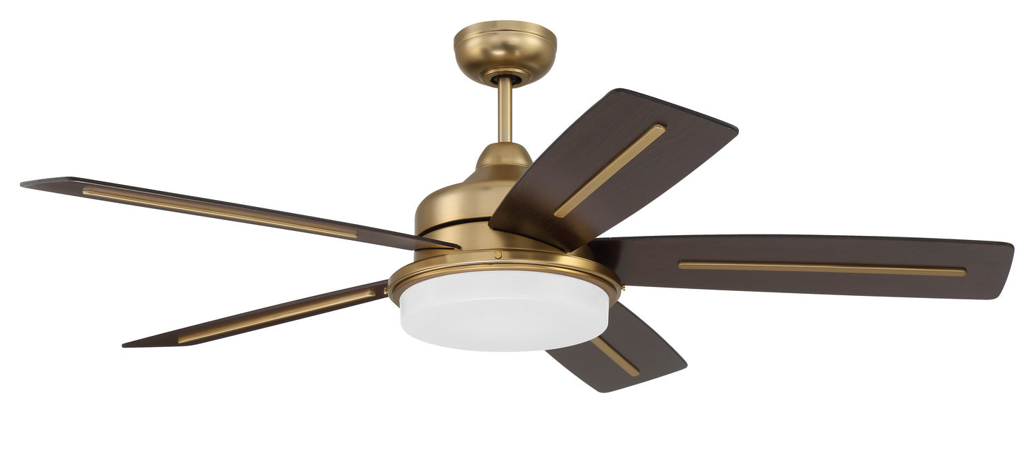 Drew 54" Ceiling Fan in Satin Brass